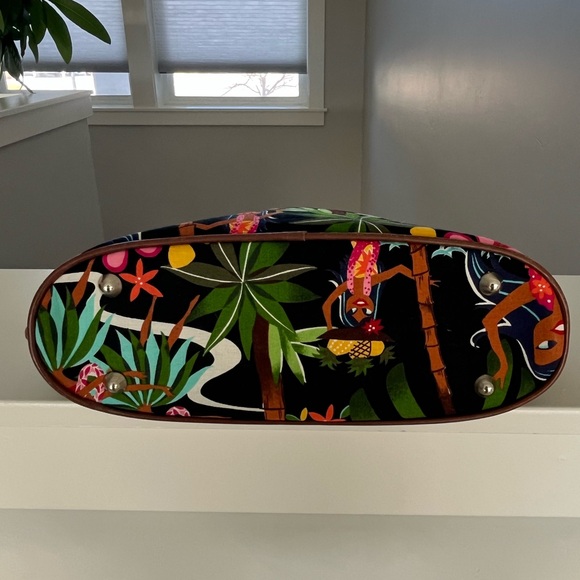 Isabella Fiore VTG Embellished Hawaii Tropical Hula Print Women's Bag - Picture 5 of 8